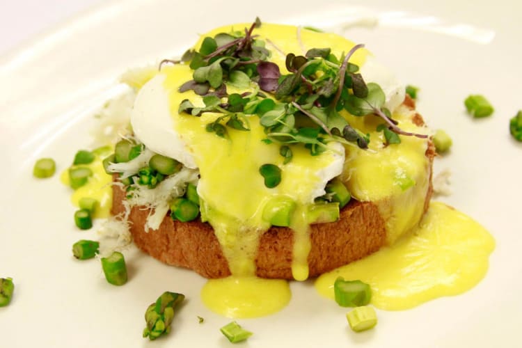 Morels Steakhouse Bistro Crab Oscar Benedict